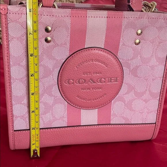 Coach Pink Dempsey 22 Tote Bag - Picture 11 of 13
